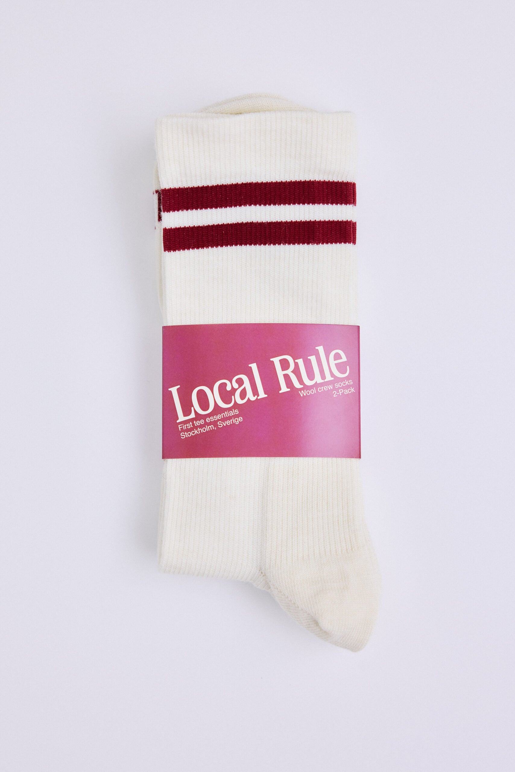 2-pack merino socks - Brick Red