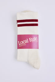 2-pack merino socks - Brick Red