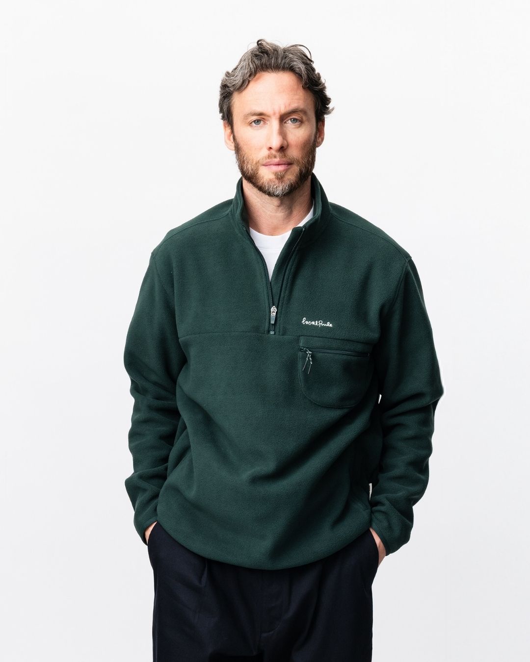 Fleece Pullover - Dark Green – Local Rule