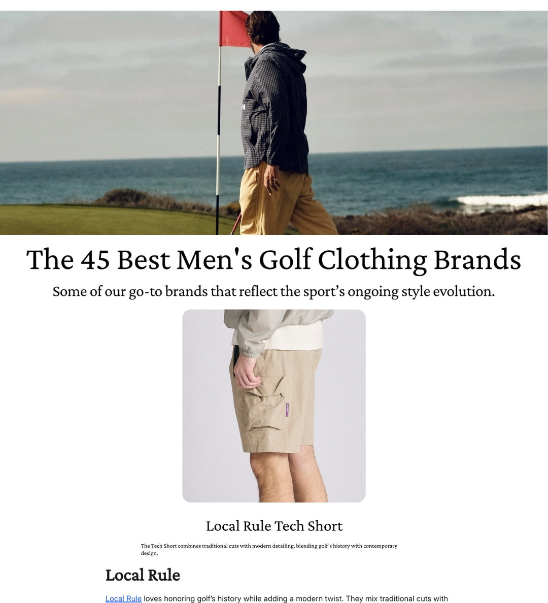 Local Rule Featured in Skratch’s 45 Best Golf Brands — A Scandinavian Standout