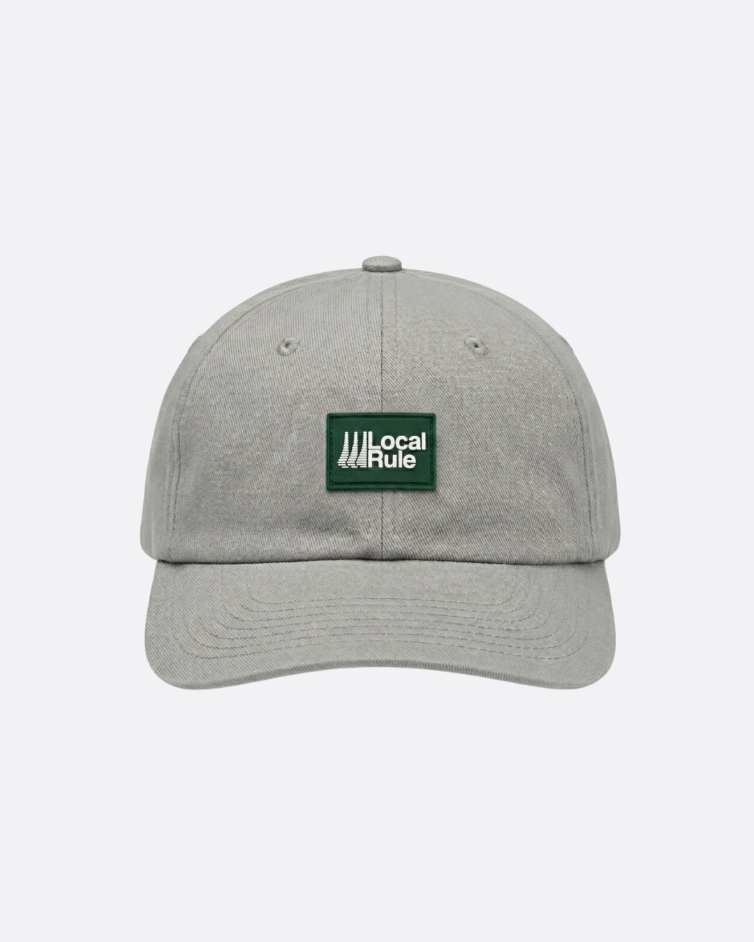 6-panel Cotton Cap - Gray-1