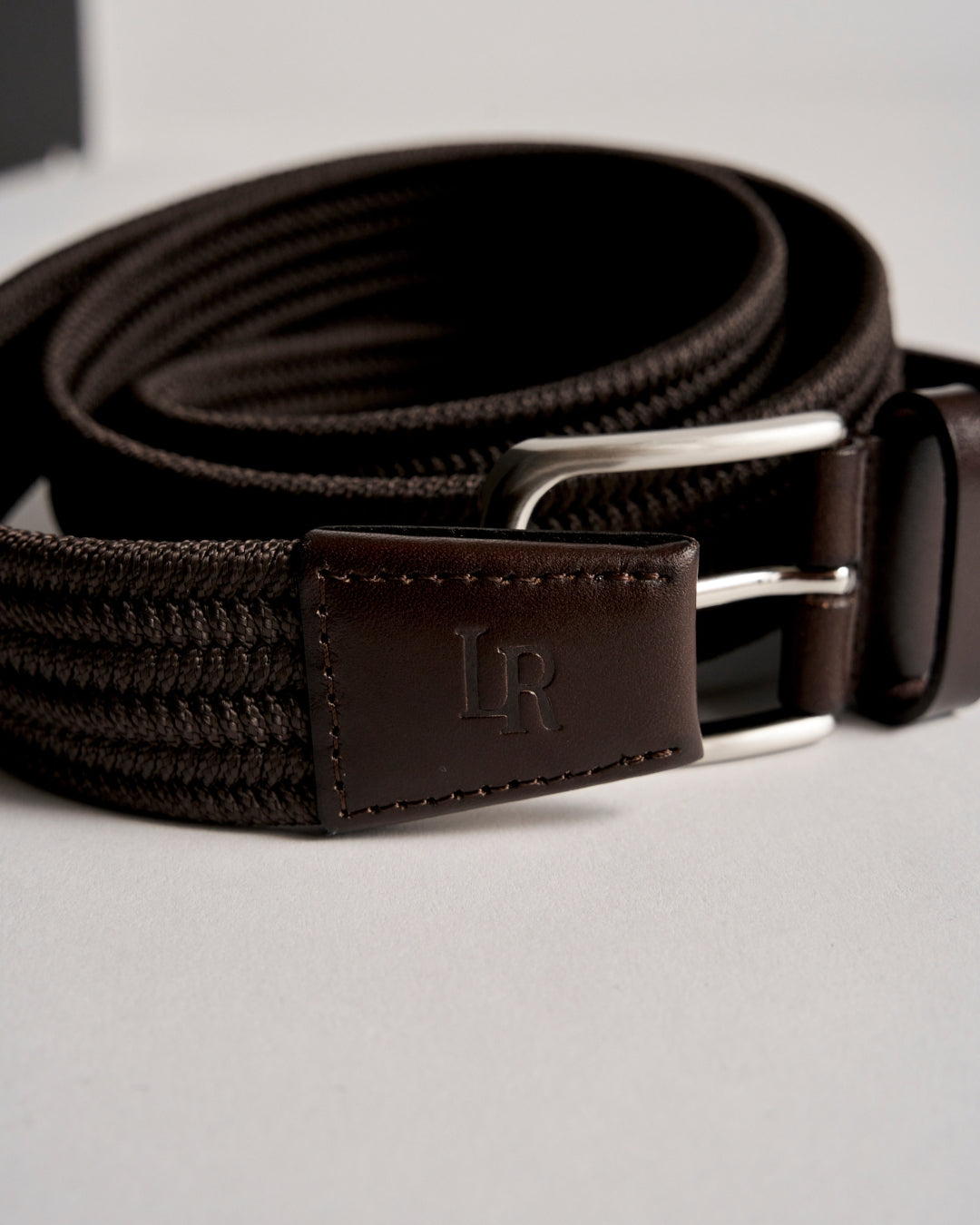 Braided Belt - Brown-3