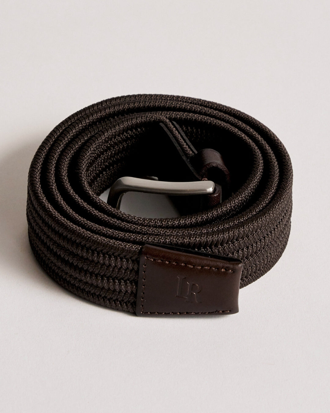 Braided Belt - Brown-4