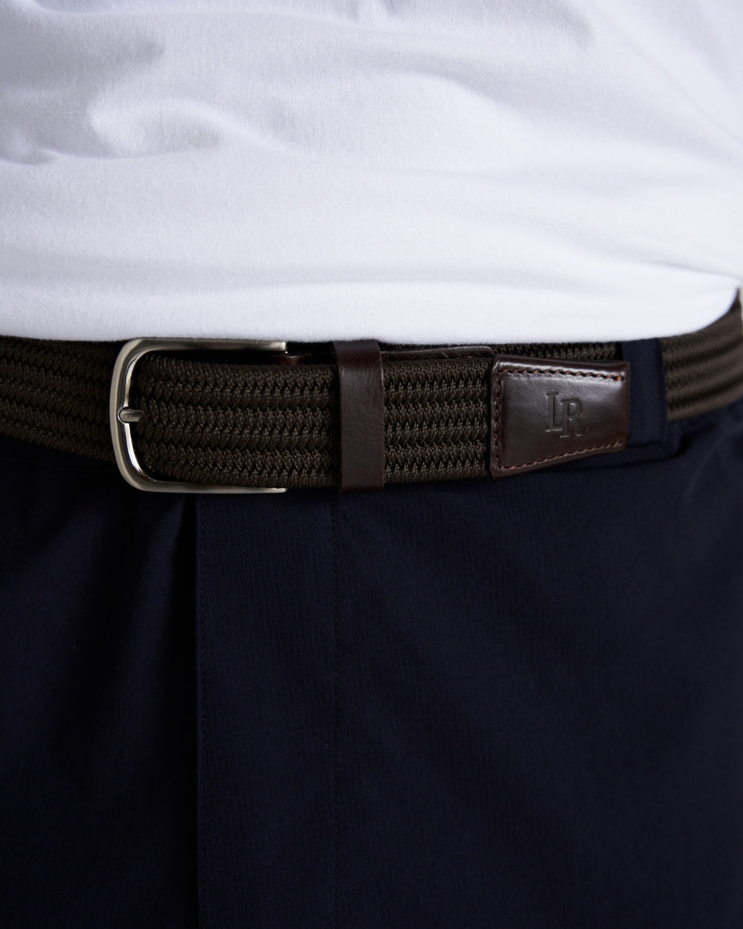 Braided Belt - Brown-2