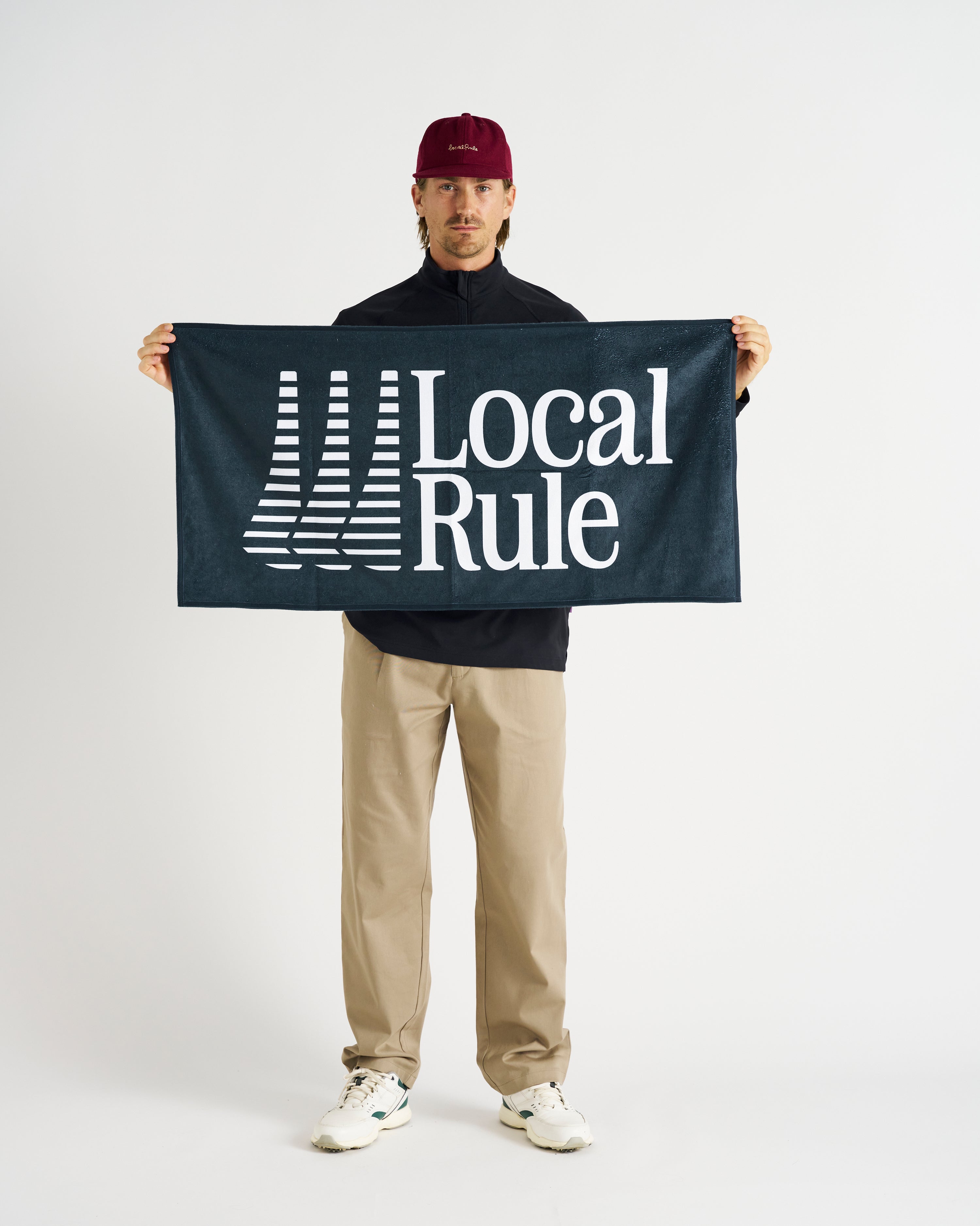 Iron Logo Towel - Dark Green