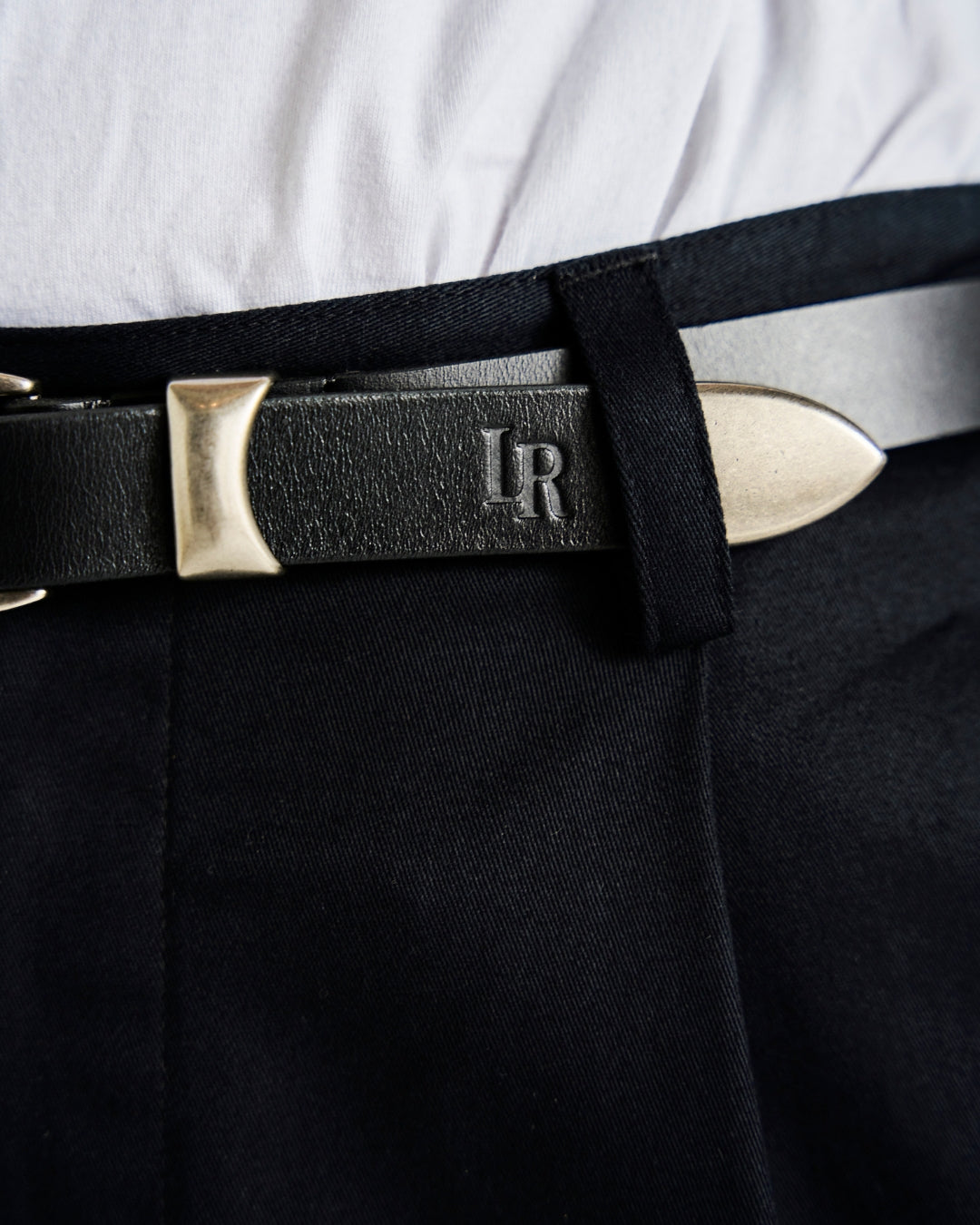 Leather Belt - Black-4
