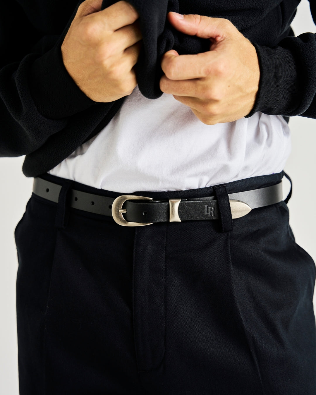 Leather Belt - Black-2