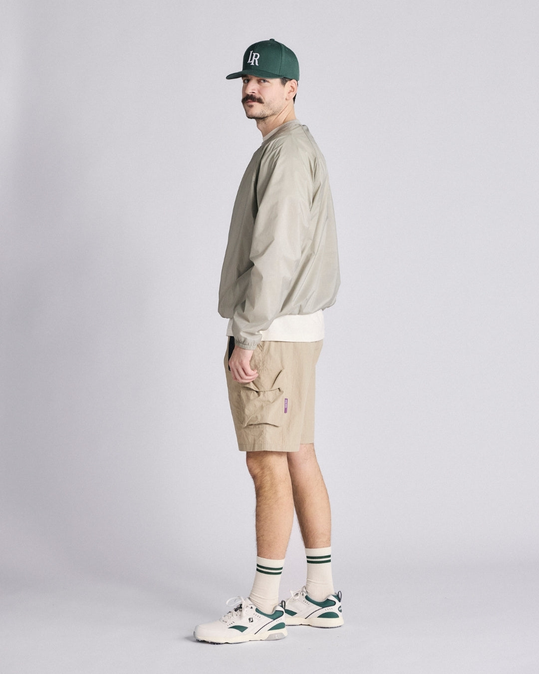 Crewneck Windbreaker - Seagrass Green-7