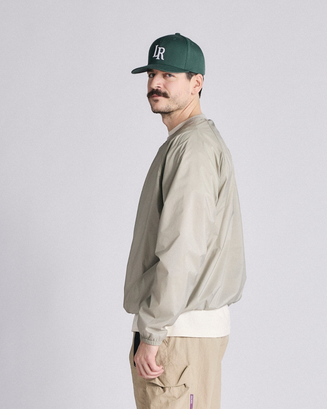 Crewneck Windbreaker - Seagrass Green-4