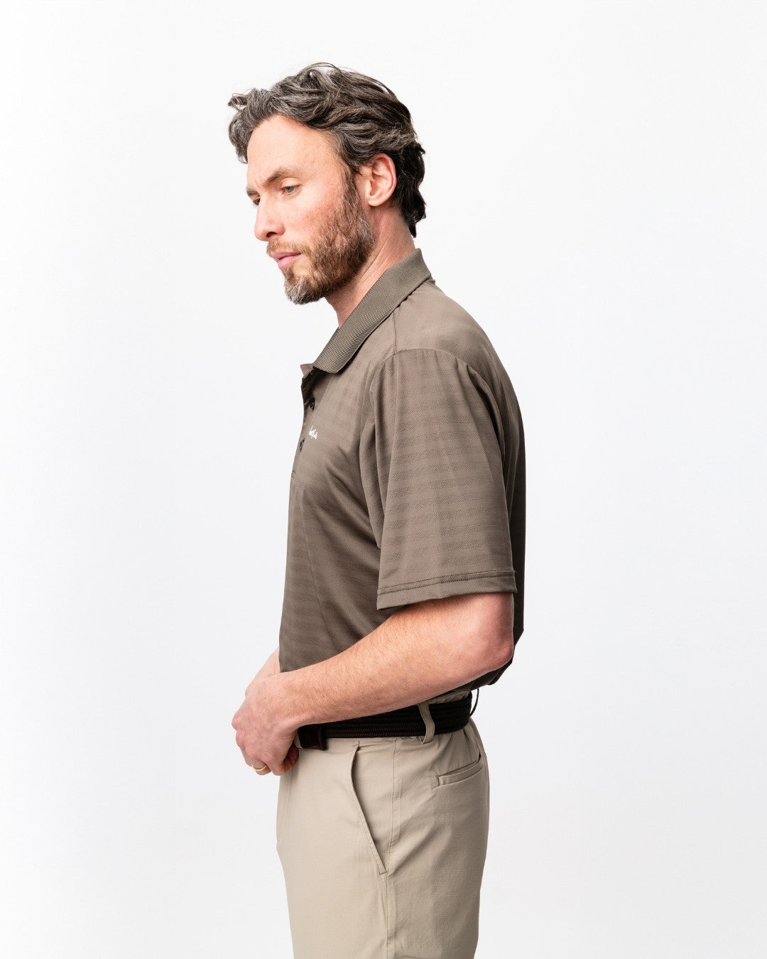 Lightweight Tech Polo - Light Brown-4