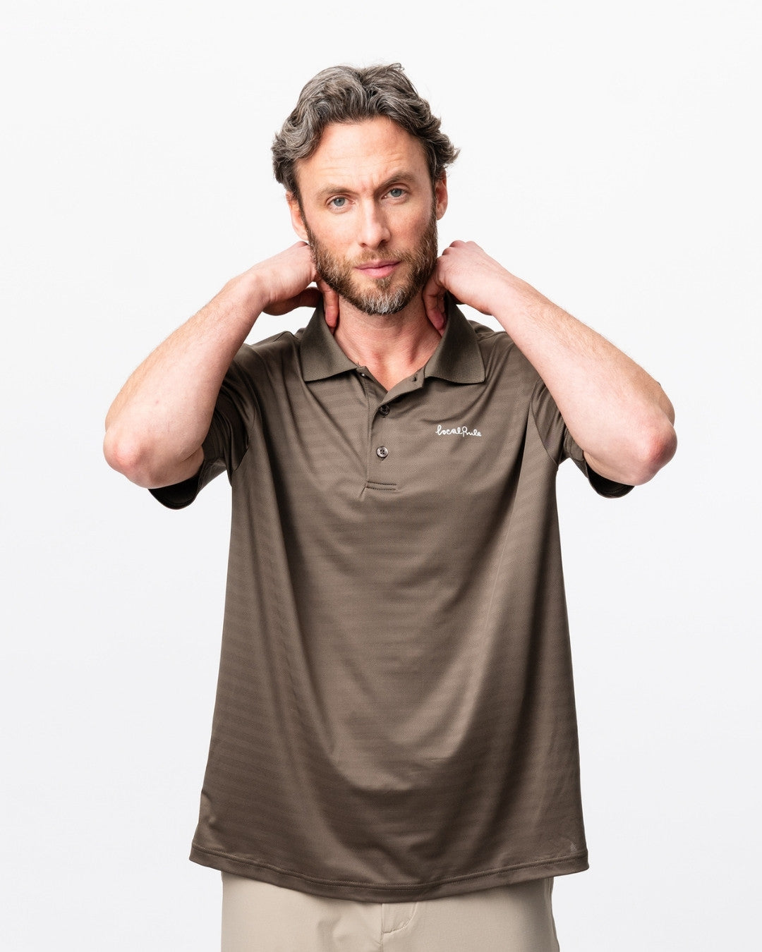 Lightweight Tech Polo - Light Brown-5