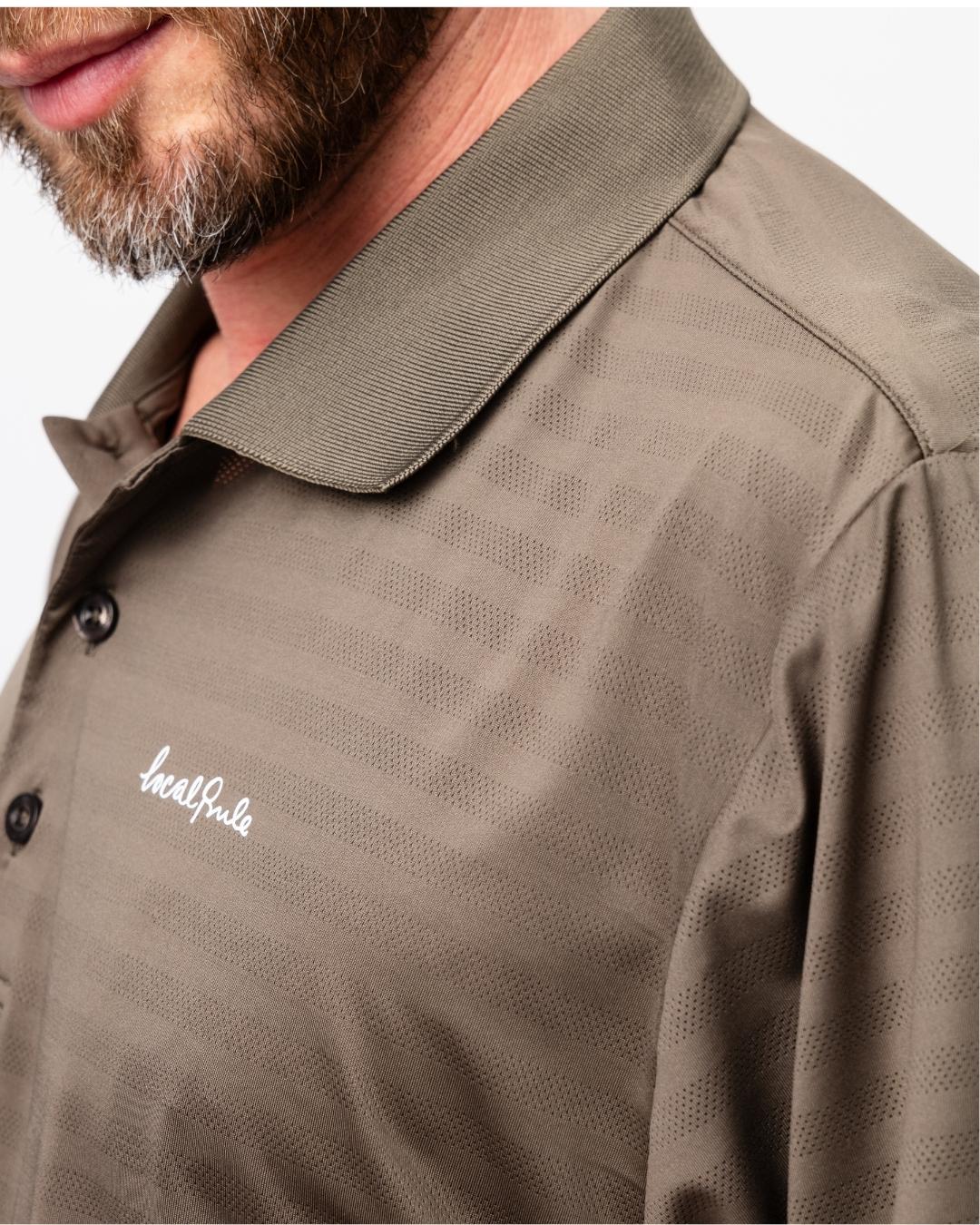 Lightweight Tech Polo - Light Brown-3