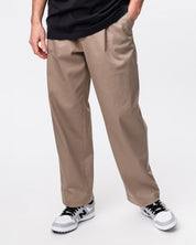 Pleated Trousers - Beige