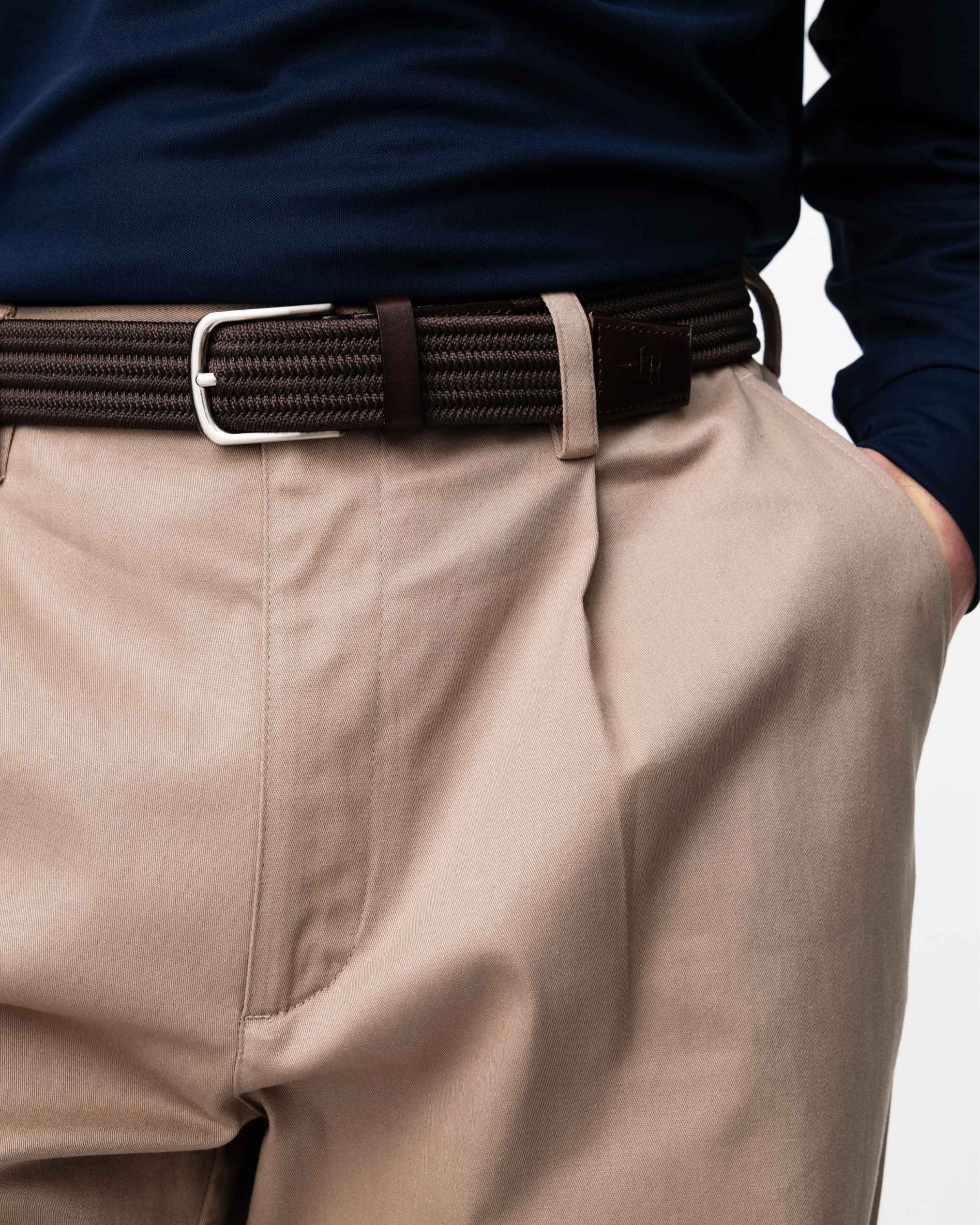 Pleated Trousers - Beige-3