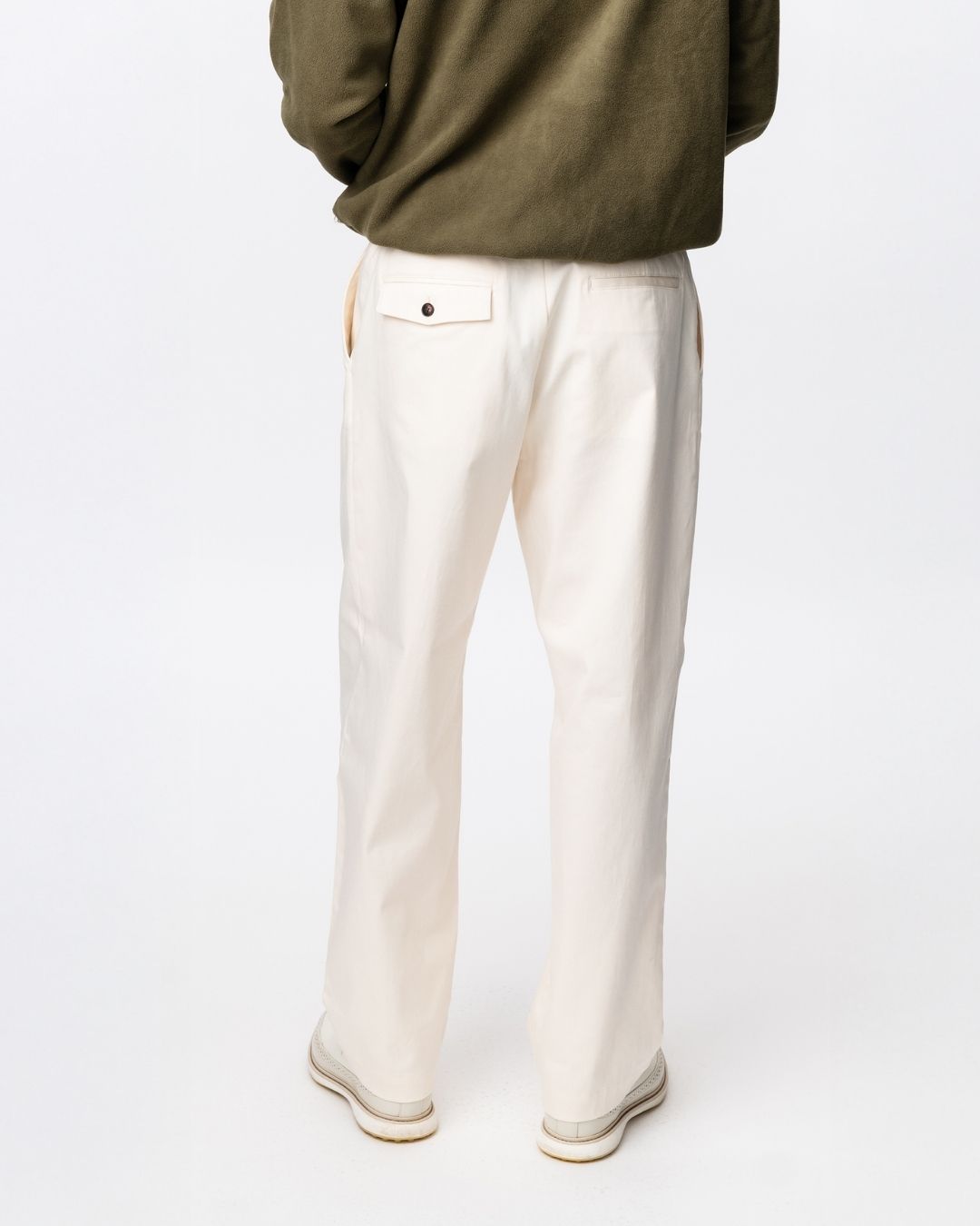 Pleated Trousers - Offwhite-6