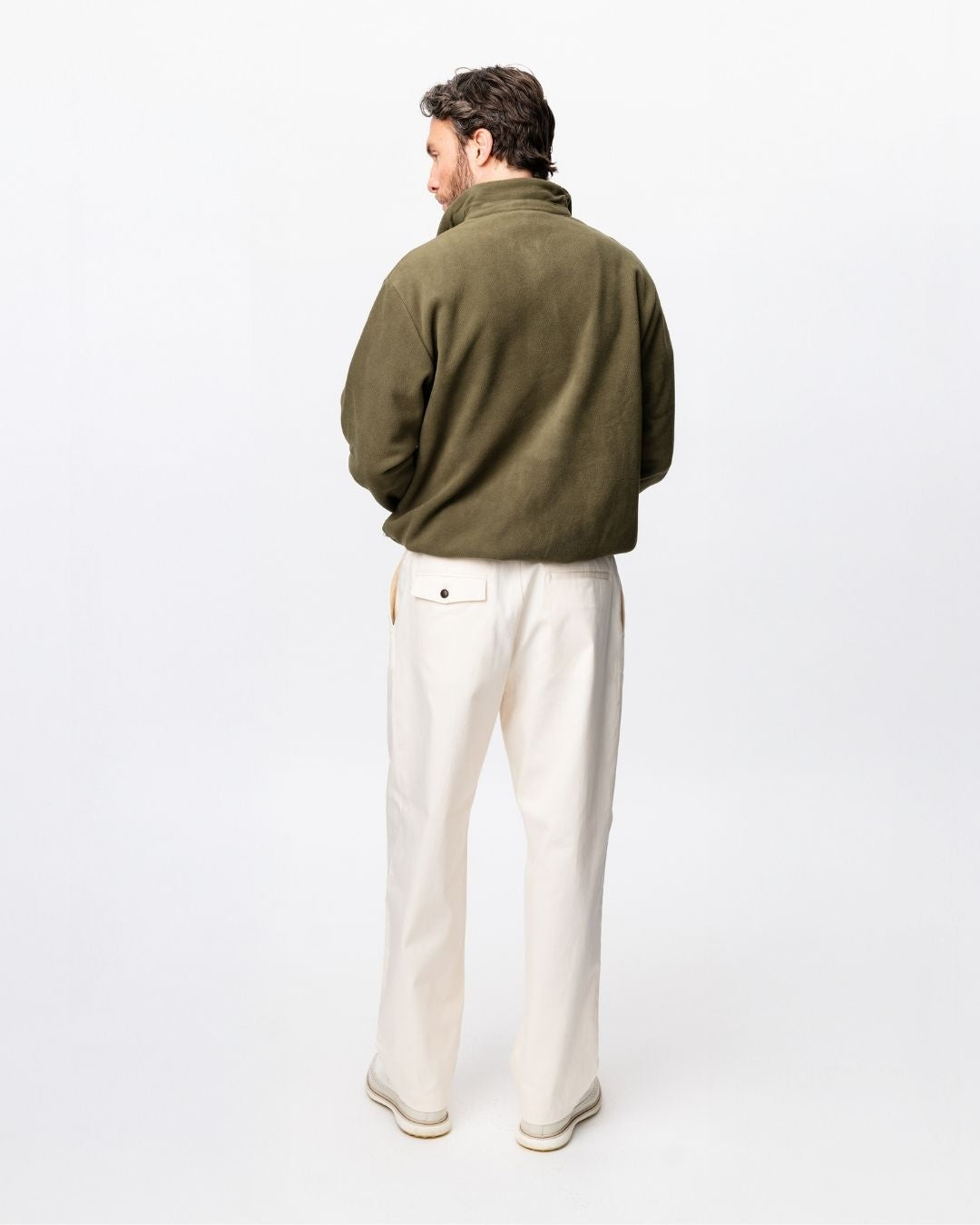 Pleated Trousers - Offwhite-5