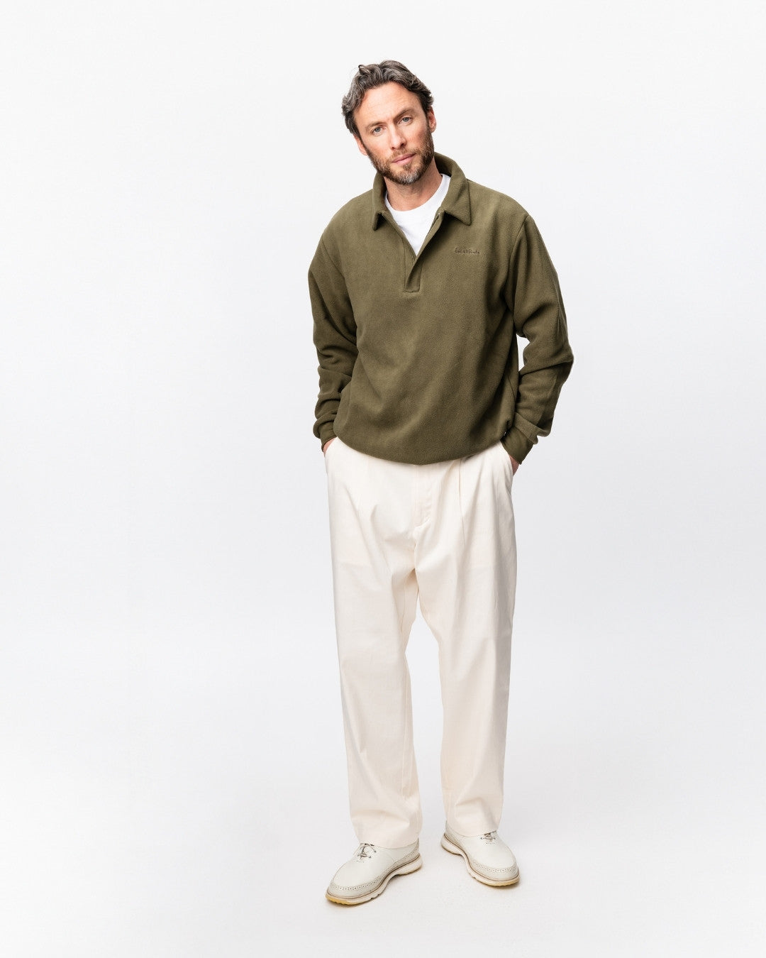 Q-zip Fleece Sweatshirt - Ivy Green-2