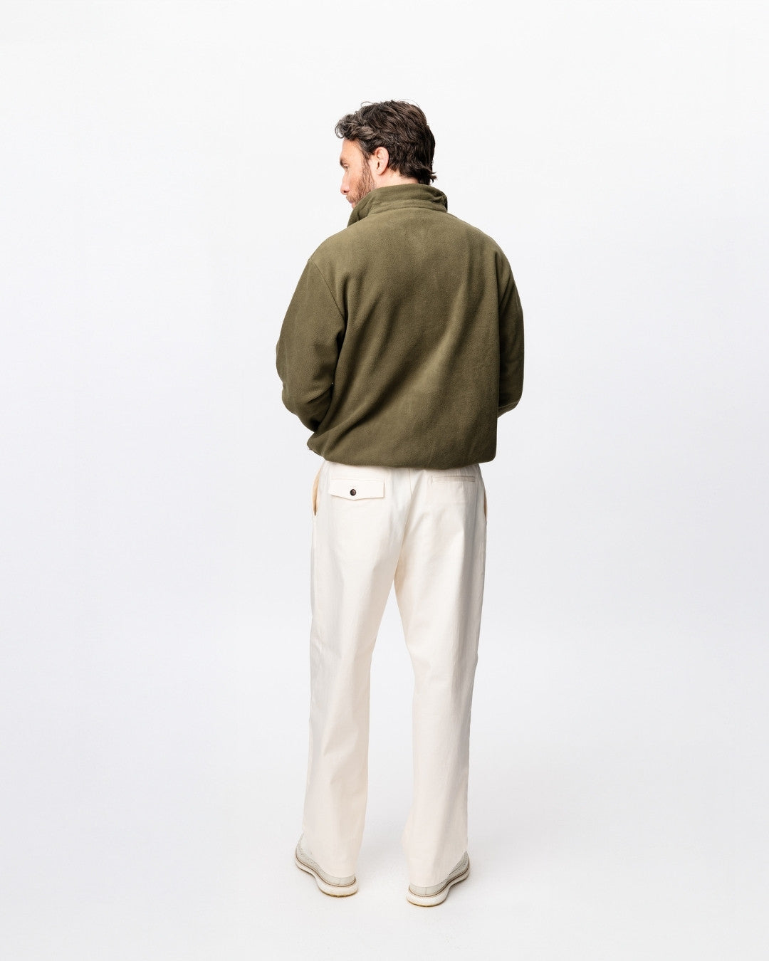 Q-zip Fleece Sweatshirt - Ivy Green-5