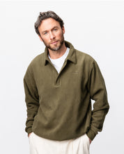 Q-zip Fleece Sweatshirt - Ivy Green
