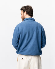 Q-zip Fleece Sweatshirt - Light Blue