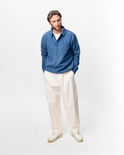 Q-zip Fleece Sweatshirt - Light Blue