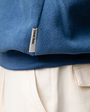 Q-zip Fleece Sweatshirt - Light Blue