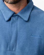 Q-zip Fleece Sweatshirt - Light Blue