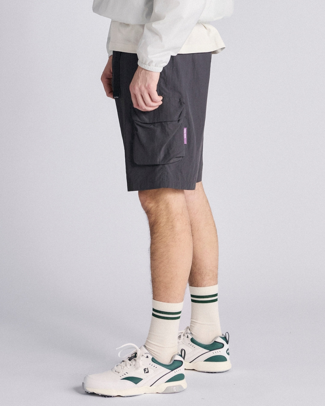 Cargo shorts - Washed Black-8