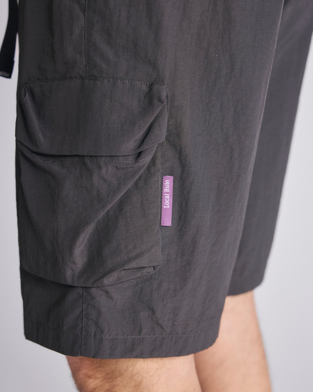 Cargo shorts - Washed Black-3