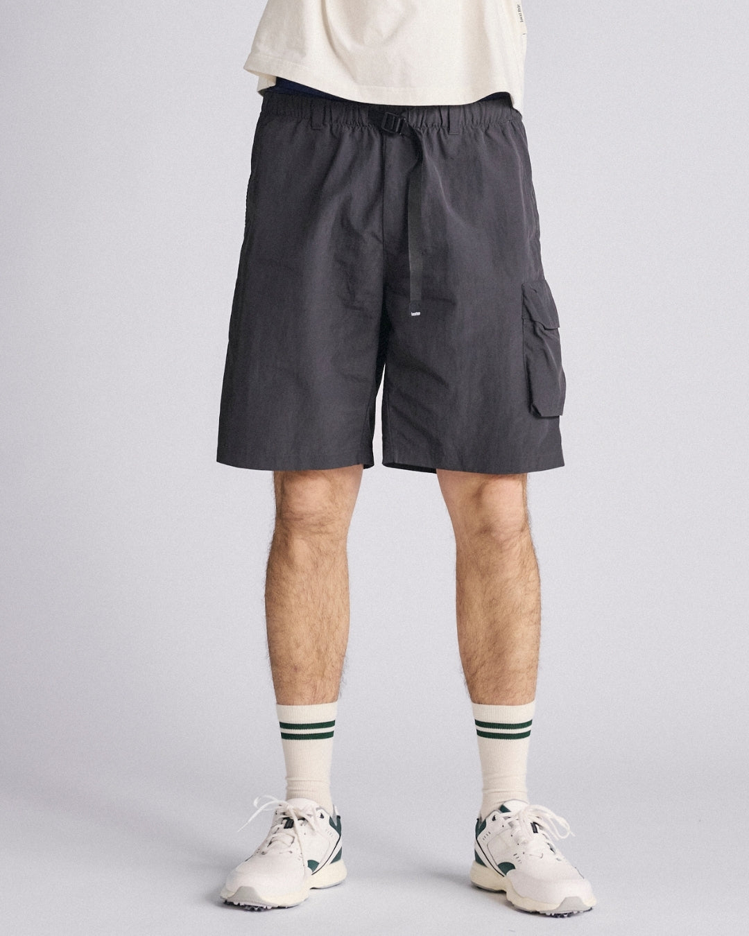 Cargo shorts - Washed Black-6
