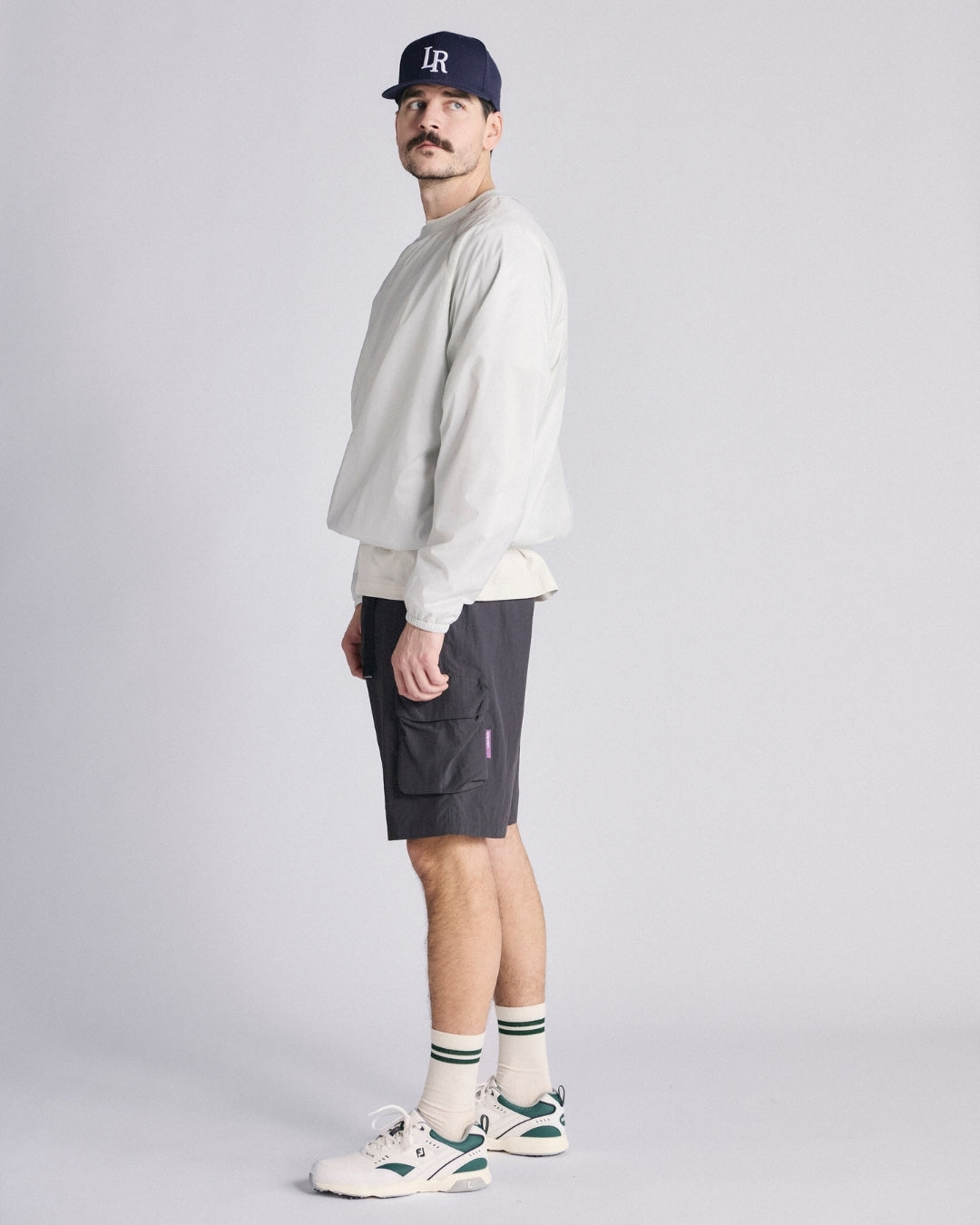 Cargo shorts - Washed Black-2