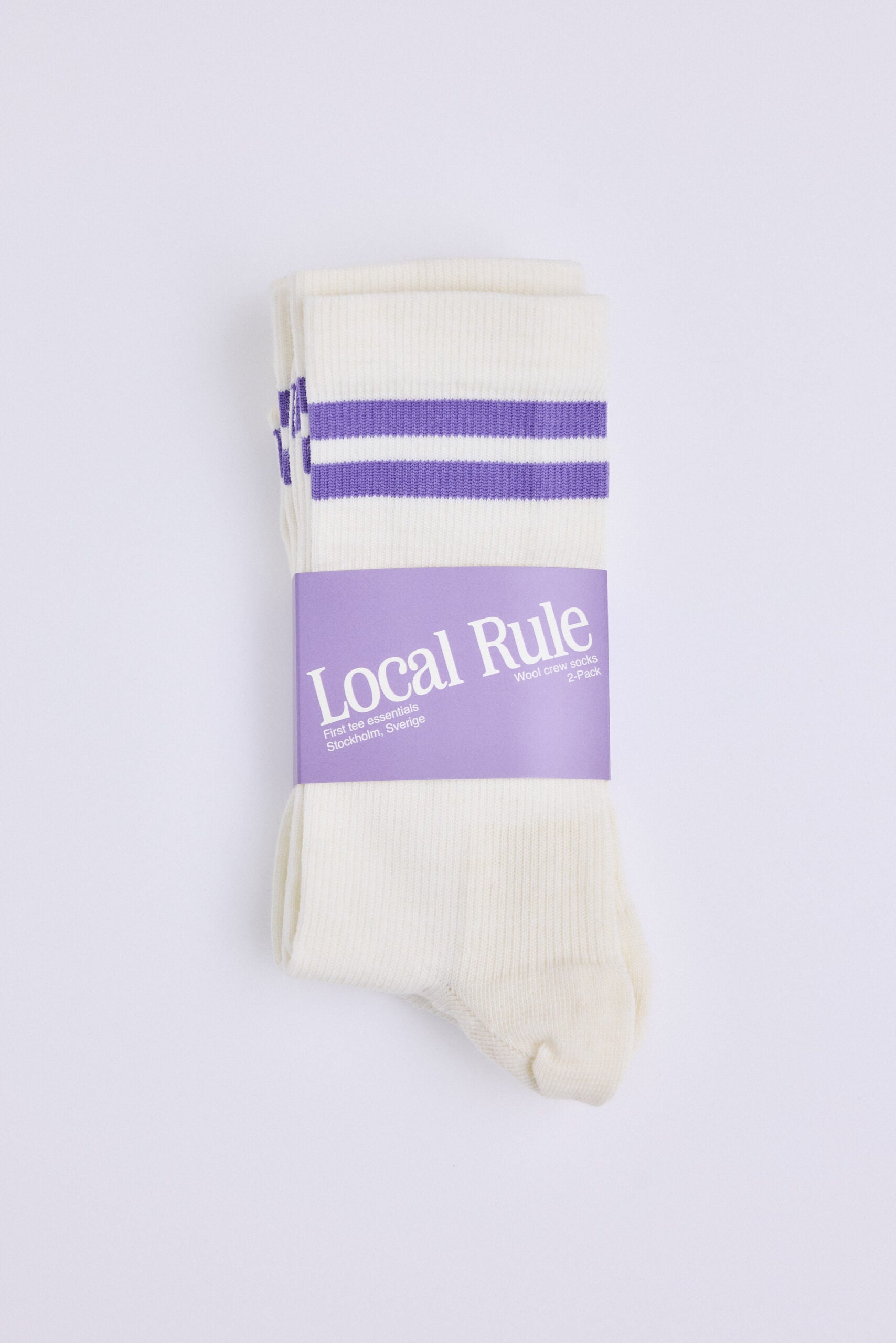 2-pack merino socks - Purple-4