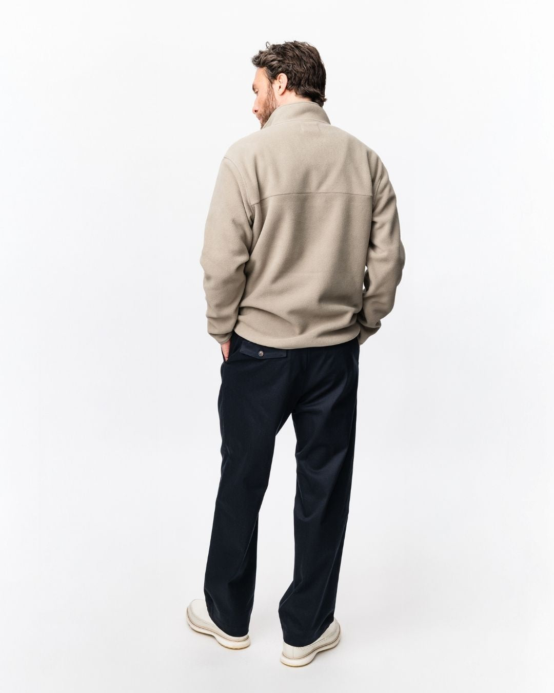 Fleece Pullover - Beige-4