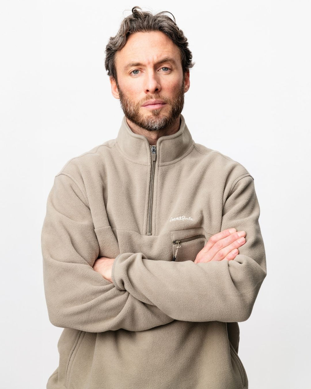 Fleece Pullover - Beige