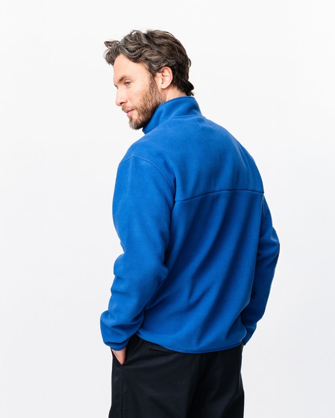 Fleece Pullover - Blue-6