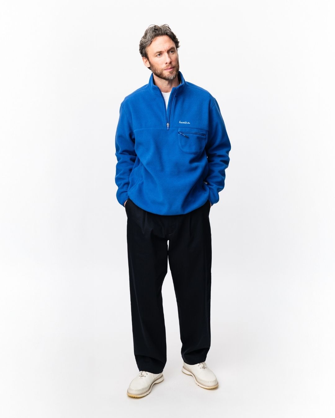 Fleece Pullover - Blue-2