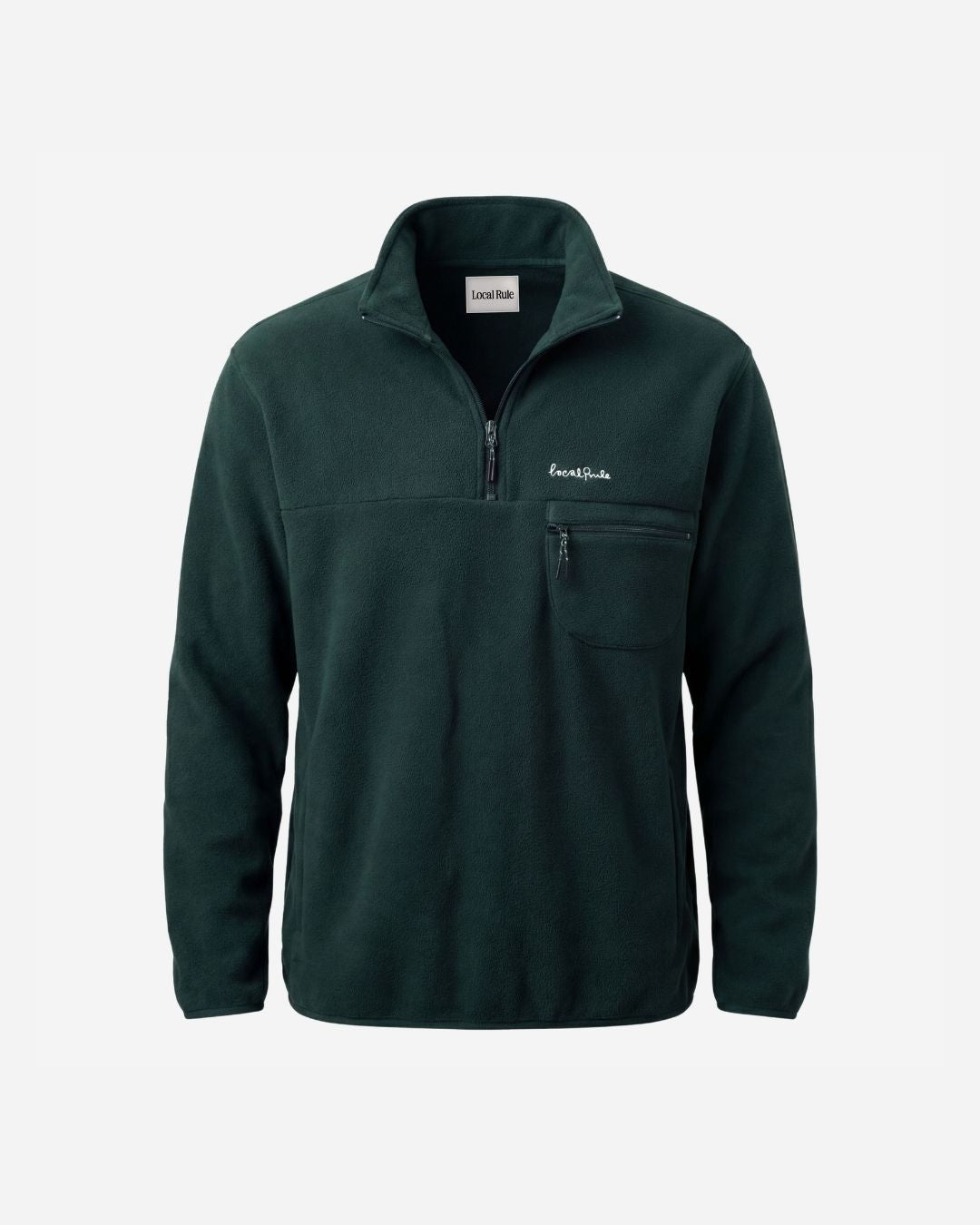 Fleece Pullover - Dark Green-5