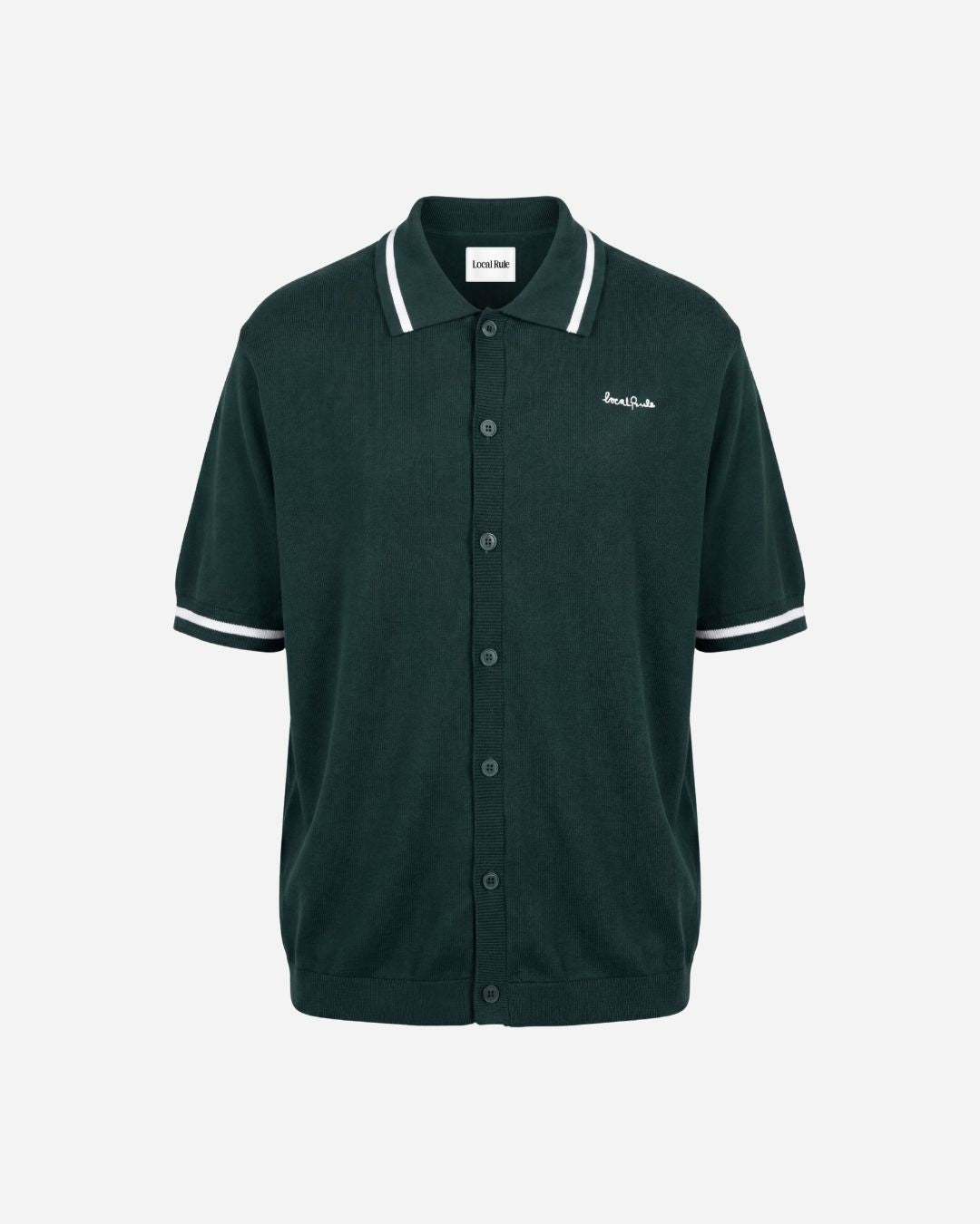 Knit Polo - Dark Green-4