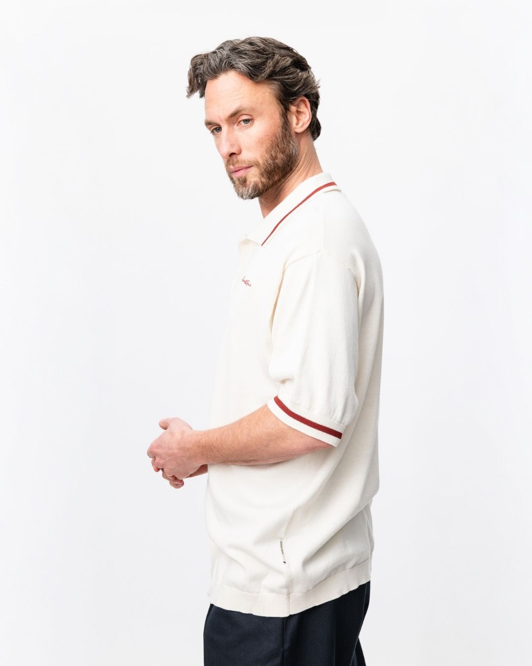 Knit Polo - Off-White