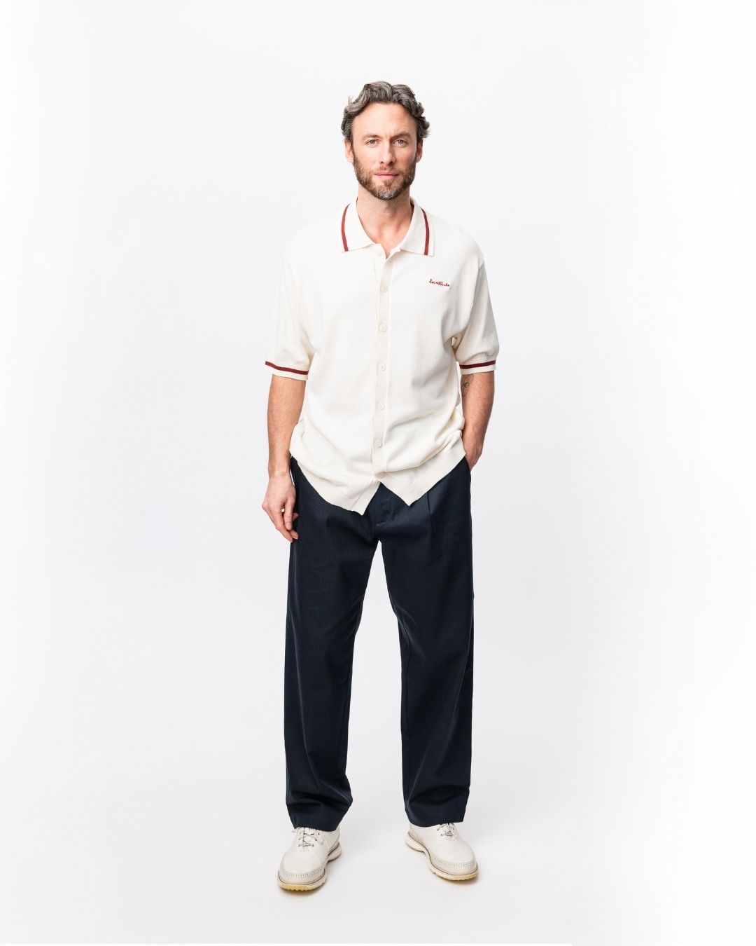 Knit Polo - Off-White