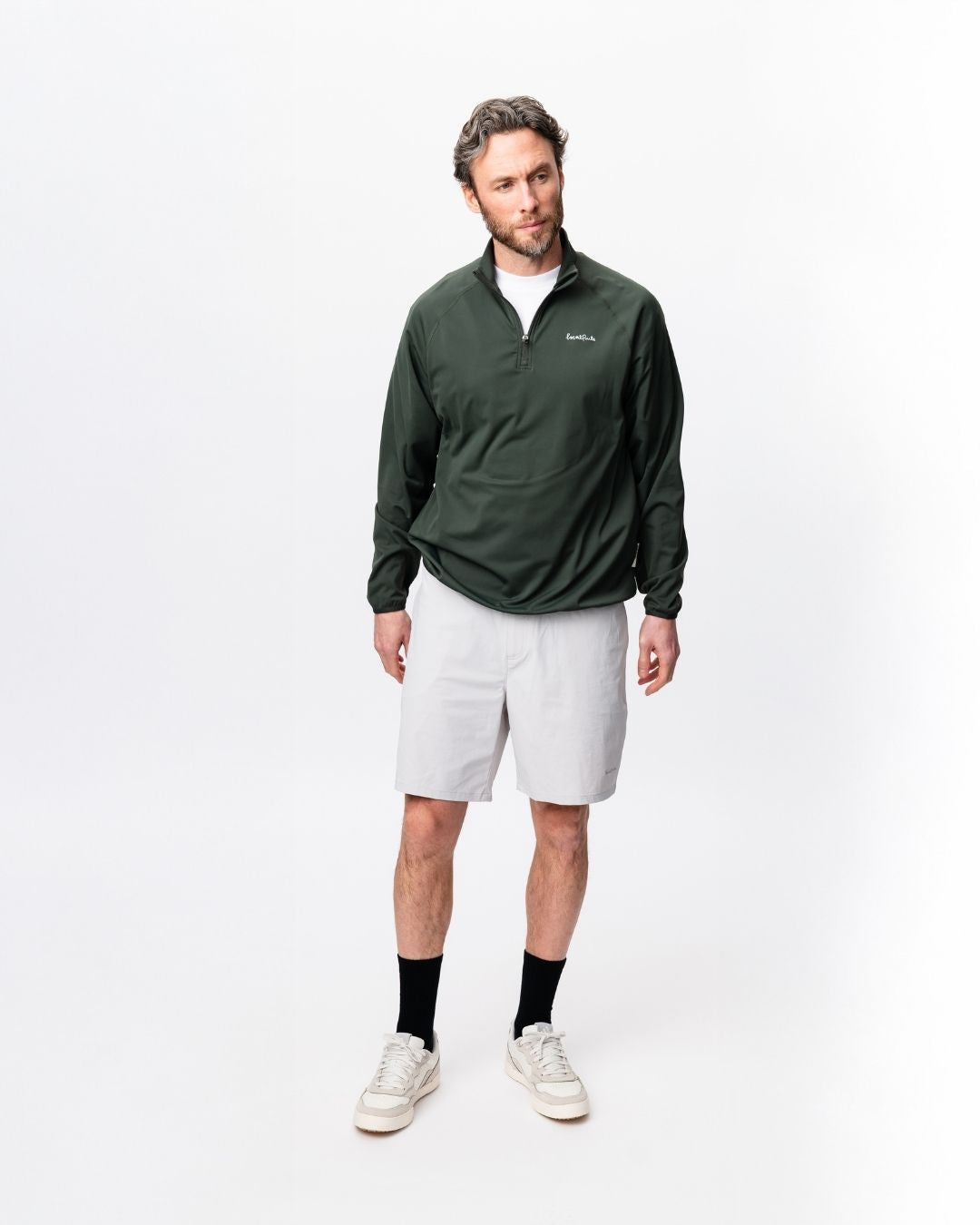 Midlayer Q-zip - Dark Green-2