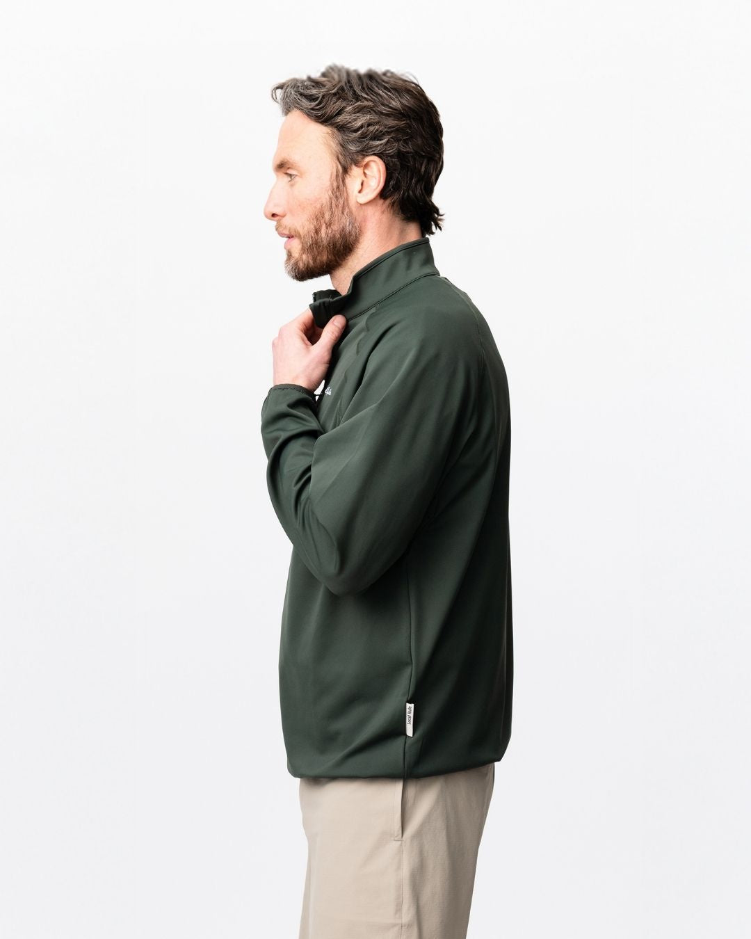 Midlayer Q-zip - Dark Green-5