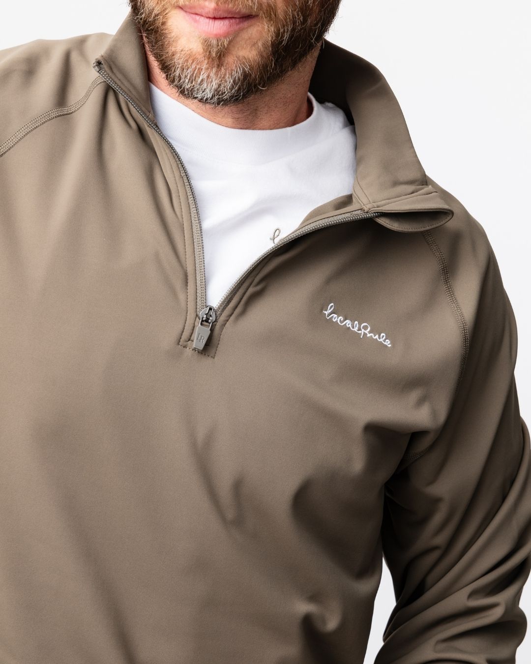 Midlayer Q-zip - Light Brown-5