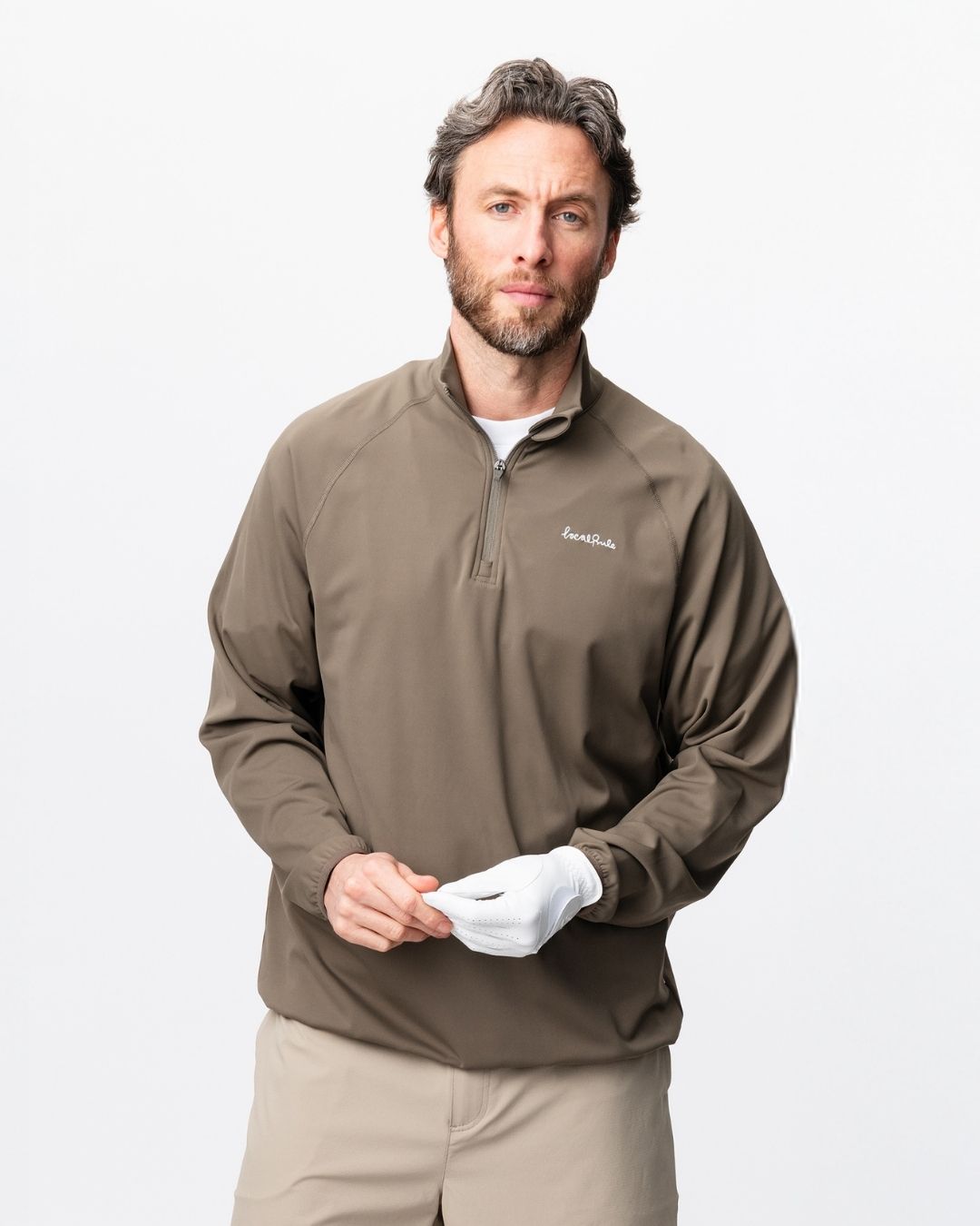 Midlayer Q-zip - Light Brown