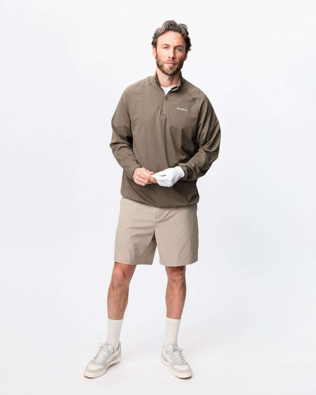 Midlayer Q-zip - Light Brown-2