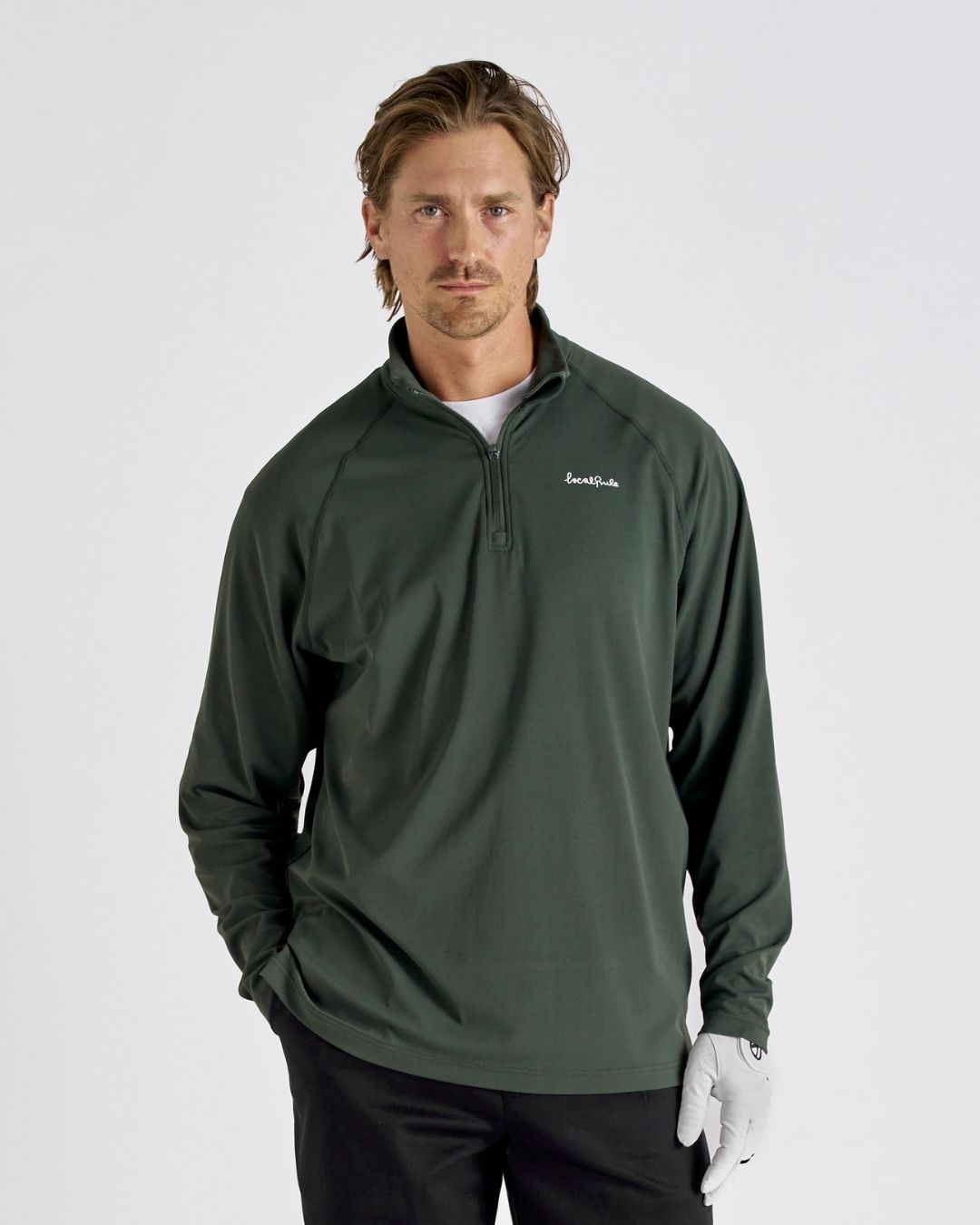 Midlayer Q-zip - Forest Green
