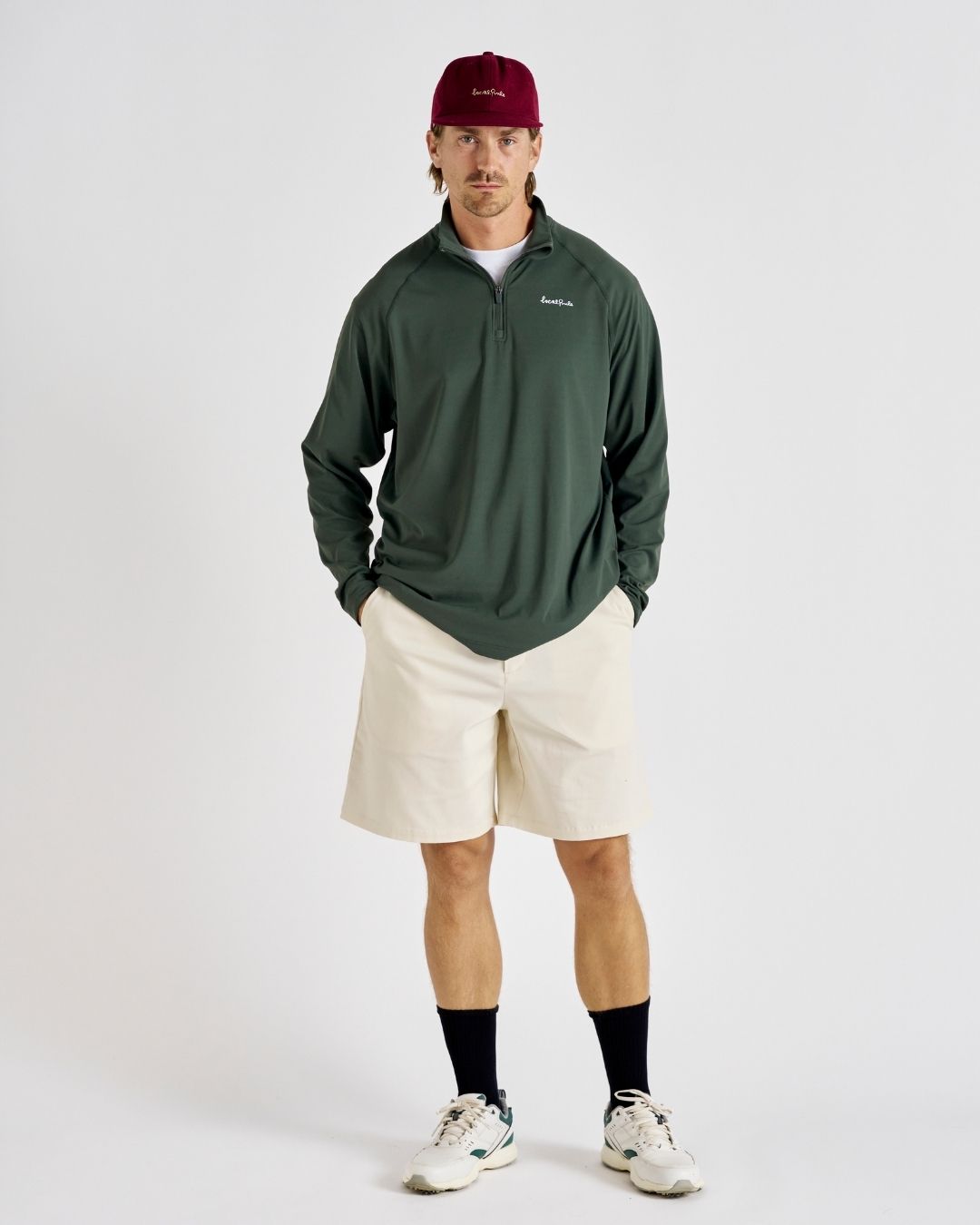 Midlayer Q-zip - Forest Green