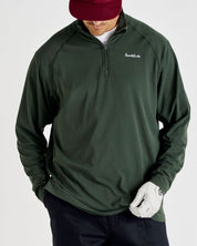 Midlayer Q-zip - Forest Green