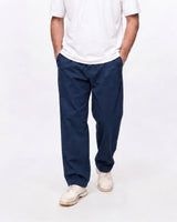 Pleated Trousers - Navy