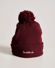 Pom Pom Beanie - Burgundy